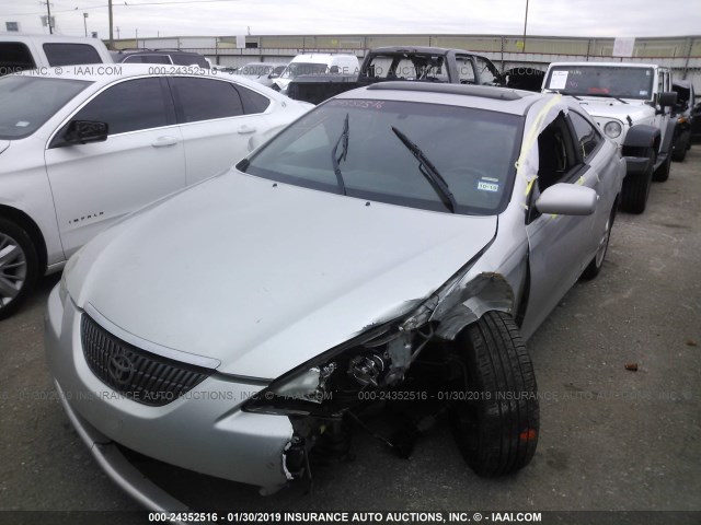 4T1CA38P24U004266 - 2004 TOYOTA CAMRY SOLARA SE/SLE ვერცხლისფერი ფოტო 2