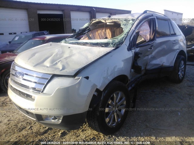 2FMDK49C57BB32594 - 2007 FORD EDGE SEL PLUS WHITE photo 2