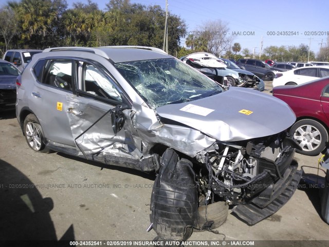 5N1AT2ML1EC808371 - 2014 NISSAN ROGUE S/SL/SV SILVER photo 1