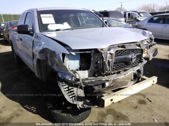 5TFTX4CN5BX007317 - 2011 TOYOTA TACOMA ACCESS CAB ვერცხლისფერი ფოტო 1