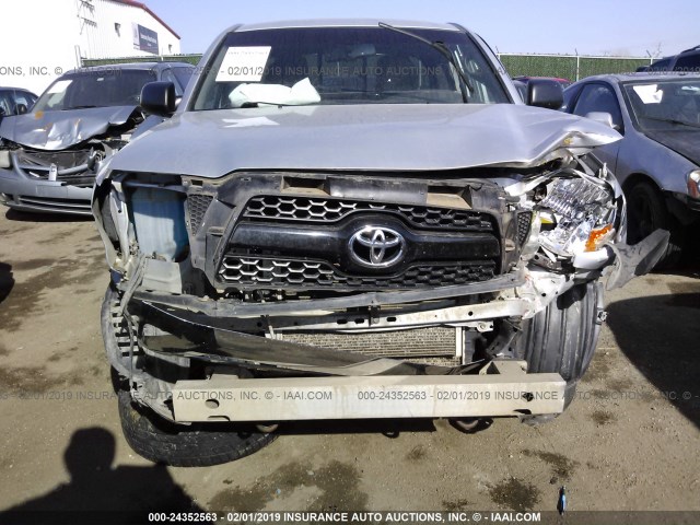 5TFTX4CN5BX007317 - 2011 TOYOTA TACOMA ACCESS CAB ვერცხლისფერი ფოტო 6