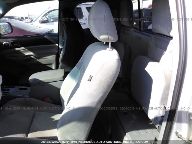 5TFTX4CN5BX007317 - 2011 TOYOTA TACOMA ACCESS CAB ვერცხლისფერი ფოტო 8