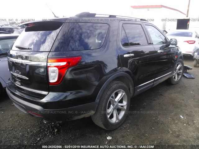 1FMHK7F85BGA18003 - 2011 FORD EXPLORER LIMITED BLACK photo 4