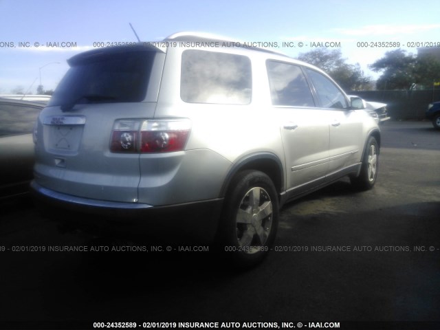 1GKER23728J152372 - 2008 GMC ACADIA SLT-1 SILVER photo 4