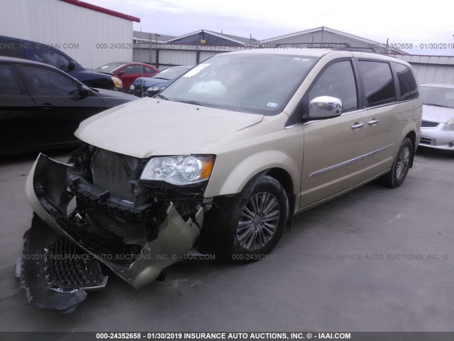 2A4RR8DG2BR745516 - 2011 CHRYSLER TOWN & COUNTRY TOURING L GOLD photo 2