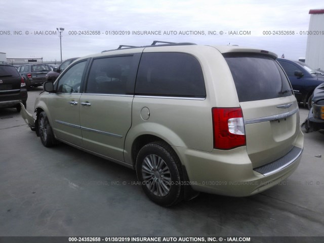 2A4RR8DG2BR745516 - 2011 CHRYSLER TOWN & COUNTRY TOURING L GOLD photo 3