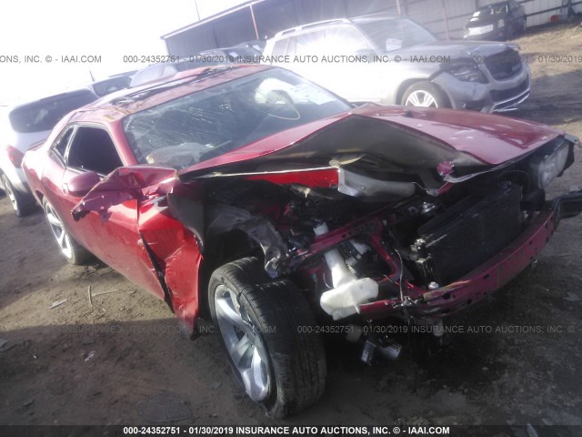 2C3CDYAG7CH226195 - 2012 DODGE CHALLENGER SXT RED photo 1