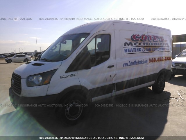 1FTNE2CM5FKA03801 - 2015 FORD TRANSIT T-150 WHITE photo 2