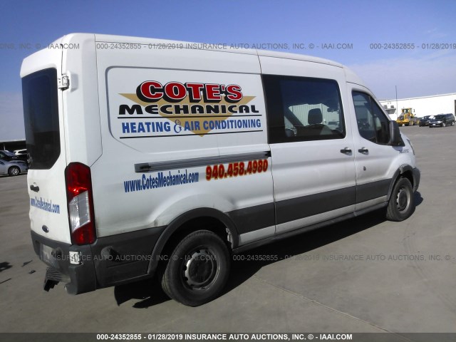 1FTNE2CM5FKA03801 - 2015 FORD TRANSIT T-150 WHITE photo 4