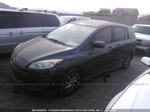 JM1CW2CL1C0129625 - 2012 MAZDA 5 GREEN photo 2