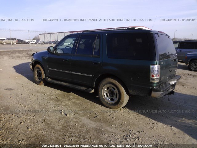 1FMRU1560YLA11889 - 2000 FORD EXPEDITION XLT GREEN photo 3