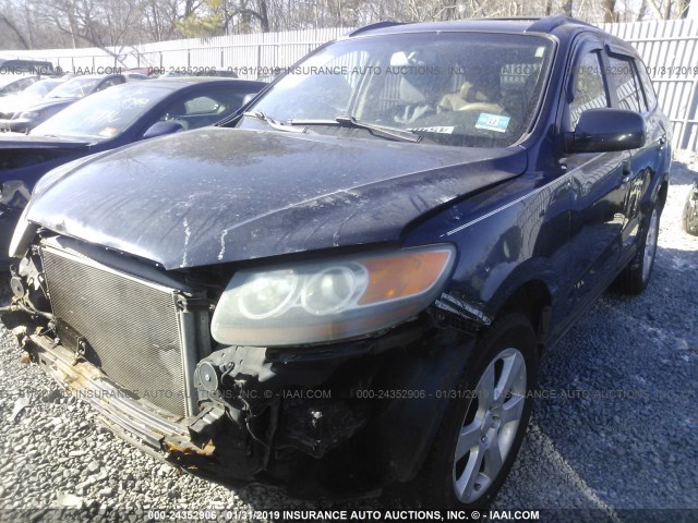 5NMSH73E57H000894 - 2007 HYUNDAI SANTA FE SE/LIMITED BLACK photo 2