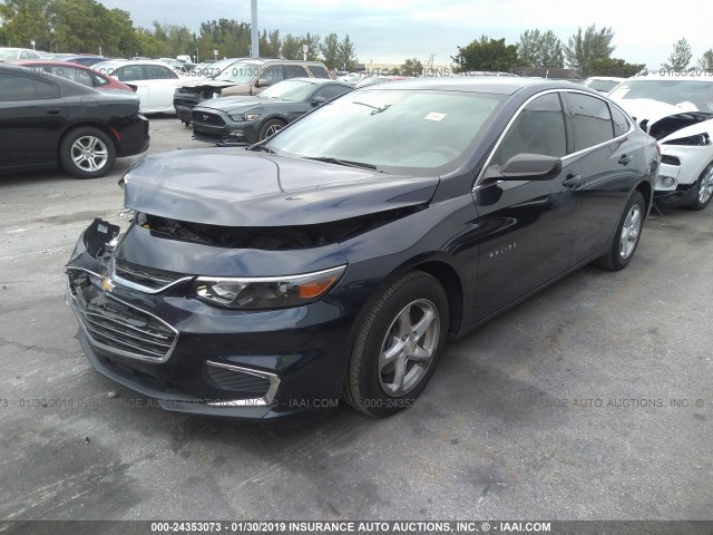 1G1ZB5ST9GF306572 - 2016 CHEVROLET MALIBU LS 深蓝色 照片 2