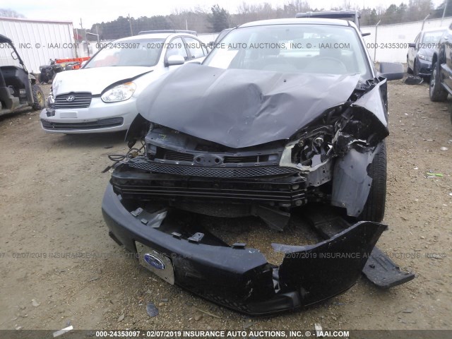 1FAHP35N78W212462 - 2008 FORD FOCUS SE/SEL/SES BLACK photo 6