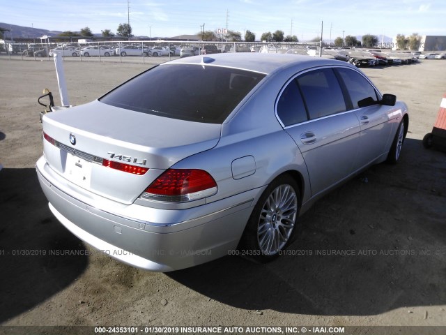 WBAGN63482DR03443 - 2002 BMW 745 LI SILVER photo 4