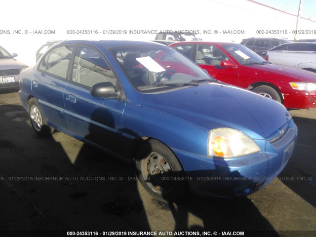 KNADC125146308396 - 2004 KIA RIO BLUE photo 1