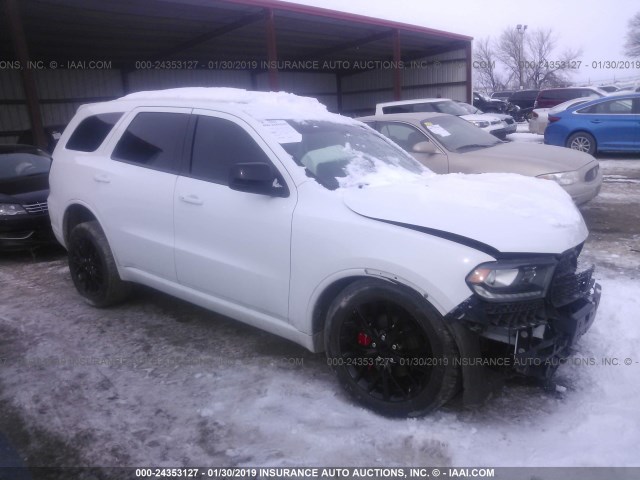 1C4RDJAG4FC786664 - 2015 DODGE DURANGO SXT WHITE photo 1