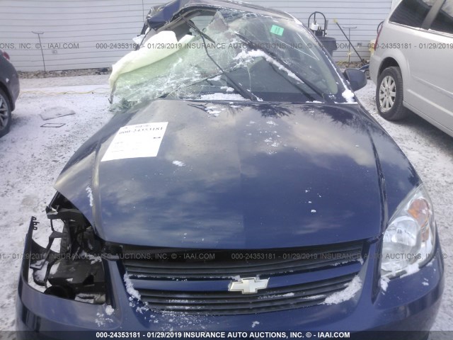 1G1AK58F487133733 - 2008 CHEVROLET COBALT LS BLUE photo 10