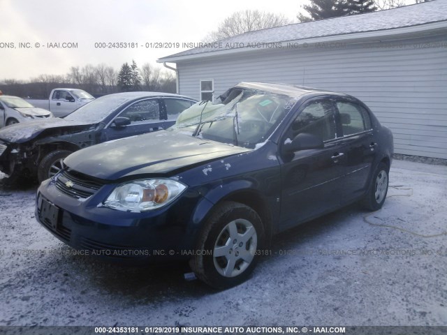 1G1AK58F487133733 - 2008 CHEVROLET COBALT LS BLUE photo 2