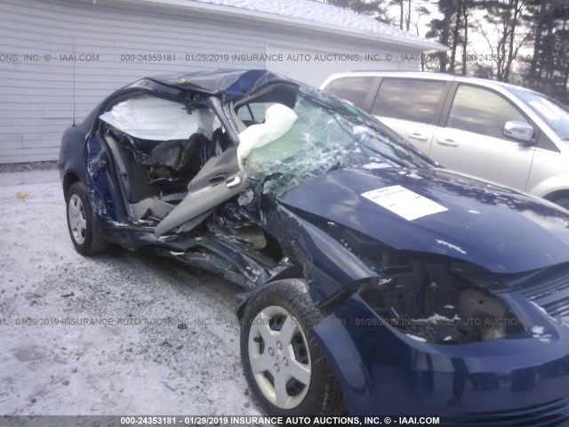 1G1AK58F487133733 - 2008 CHEVROLET COBALT LS BLUE photo 6