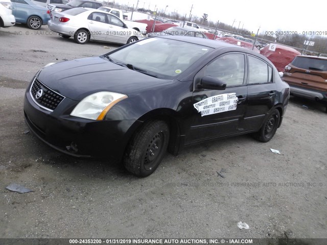 3N1AB61E78L643247 - 2008 NISSAN SENTRA 2.0/2.0S/2.0SL BLACK photo 2