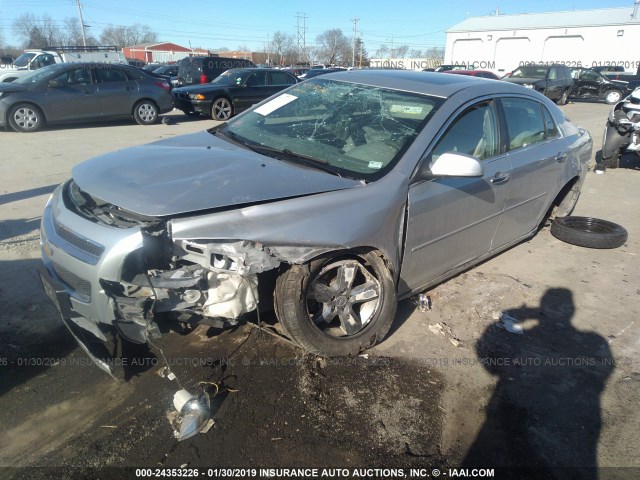 1G1ZD5EU0CF382108 - 2012 CHEVROLET MALIBU 2LT SILVER photo 2