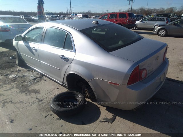 1G1ZD5EU0CF382108 - 2012 CHEVROLET MALIBU 2LT SILVER photo 3