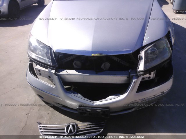 JH4KB16515C005840 - 2005 ACURA RL SILVER photo 6