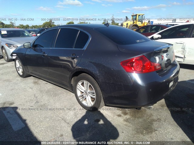 JN1CV6AR3CM971167 - 2012 INFINITI G37 GRAY photo 3