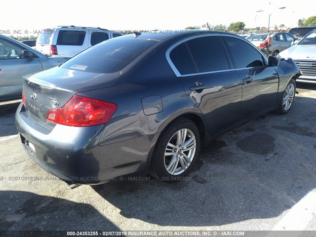 JN1CV6AR3CM971167 - 2012 INFINITI G37 GRAY photo 4