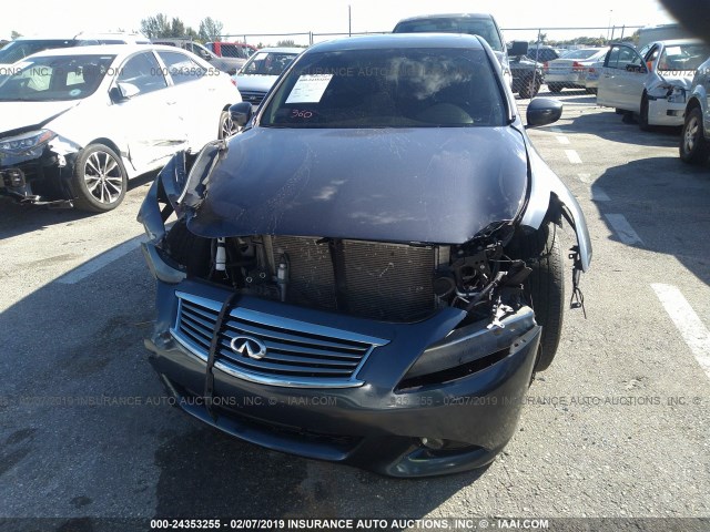 JN1CV6AR3CM971167 - 2012 INFINITI G37 GRAY photo 6