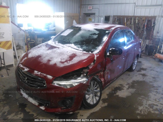 ML32F3FJXJHF00376 - 2018 MITSUBISHI MIRAGE G4 ES Qırmızı foto 2