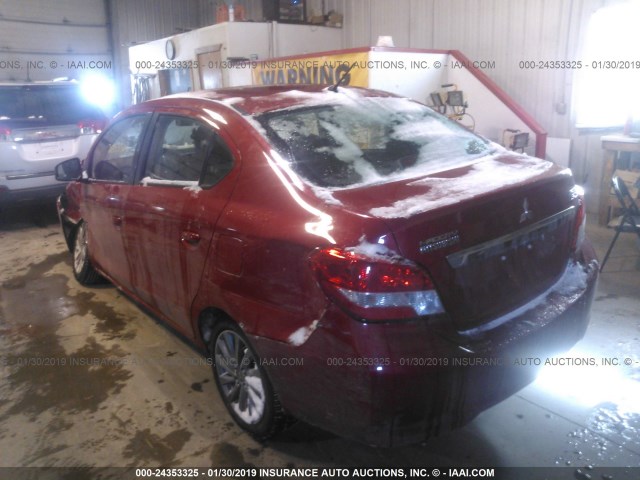 ML32F3FJXJHF00376 - 2018 MITSUBISHI MIRAGE G4 ES Qırmızı foto 3