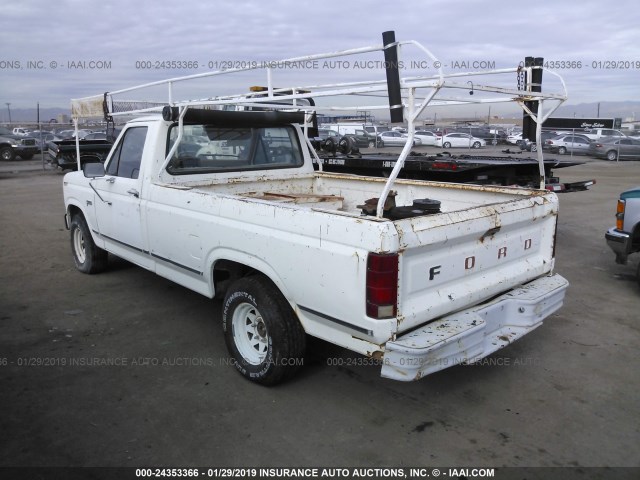 1FTCF15Y5EPA01336 - 1984 FORD F150 WHITE photo 3