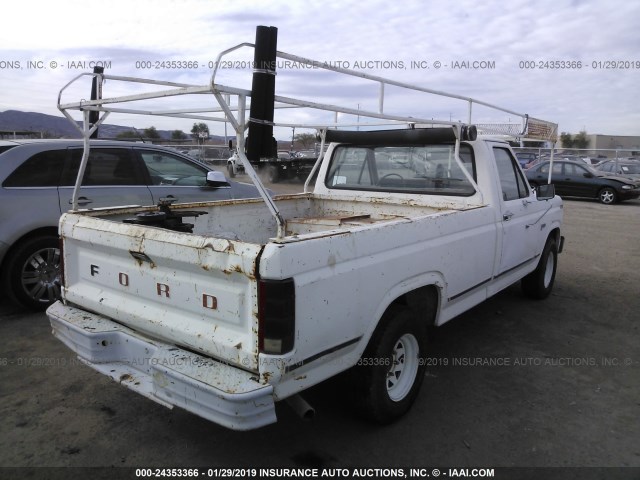 1FTCF15Y5EPA01336 - 1984 FORD F150 WHITE photo 4