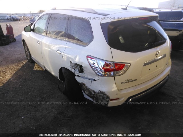 5N1AR2MN3DC659346 - 2013 NISSAN PATHFINDER S/SV/SL/PLATINUM WHITE photo 3