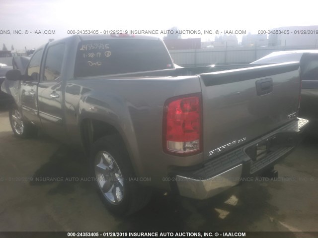 3GTP1VE03DG180268 - 2013 GMC SIERRA C1500 SLE Pewter photo 3