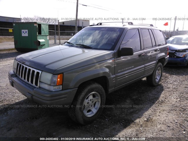 1J4GZ48S9WC256687 - 1998 JEEP GRAND CHEROKEE LAREDO/SPECIAL GOLD photo 2