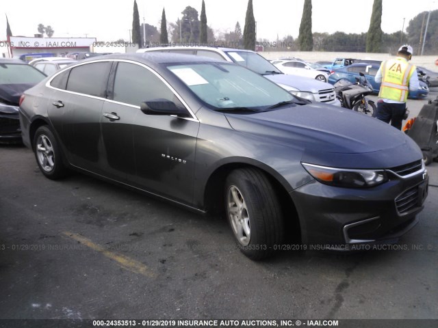 1G1ZB5ST2HF248144 - 2017 CHEVROLET MALIBU LS GRAY photo 1