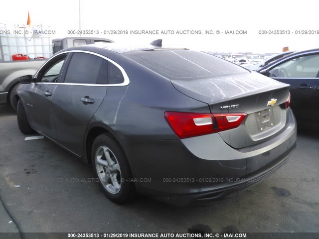 1G1ZB5ST2HF248144 - 2017 CHEVROLET MALIBU LS GRAY photo 3
