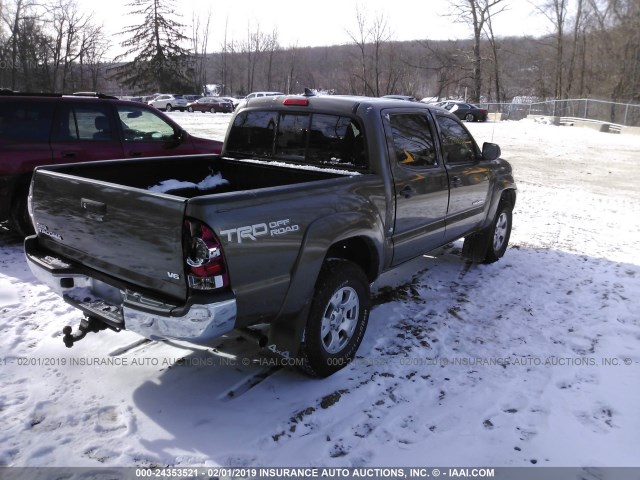 3TMLU4EN6FM164601 - 2015 TOYOTA TACOMA DOUBLE CAB/TRD PRO BROWN photo 4