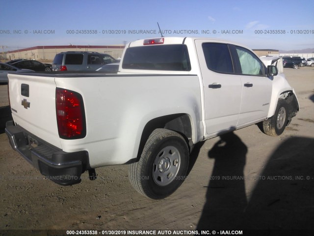 1GCGSBEA2G1299663 - 2016 CHEVROLET COLORADO WHITE photo 4