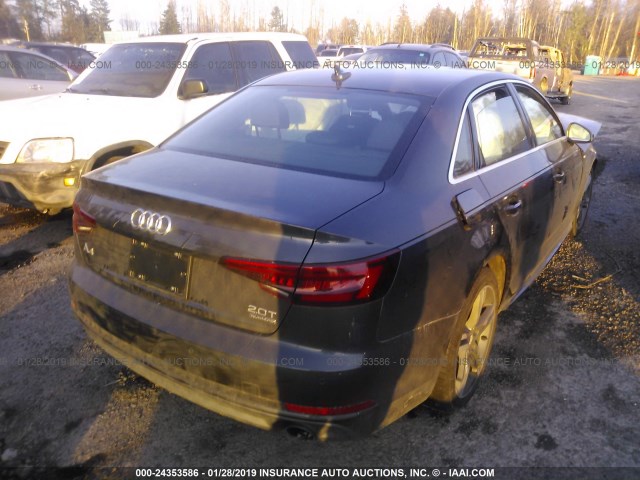 WAUFNAF45JA120364 - 2018 AUDI A4 PRESTIGE GRAY photo 4