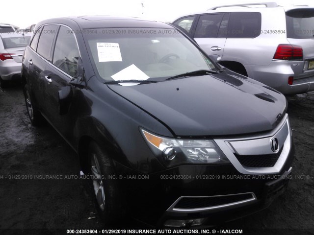 2HNYD2H36CH514799 - 2012 ACURA MDX TECHNOLOGY BLACK photo 1