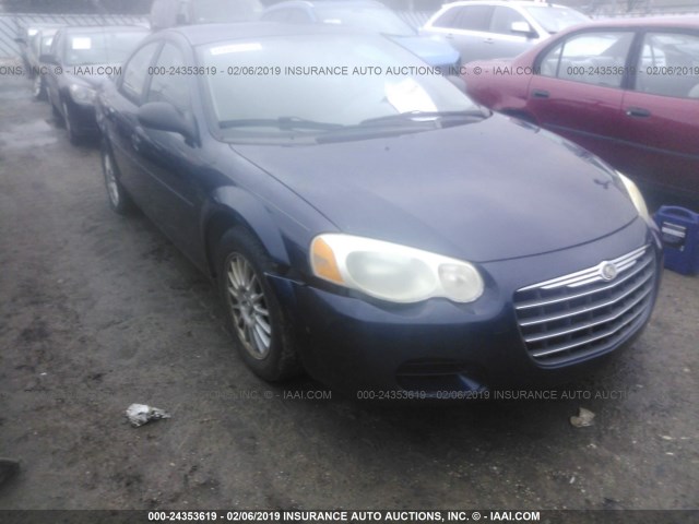 1C3EL46X44N282682 - 2004 CHRYSLER SEBRING LX BLUE photo 1