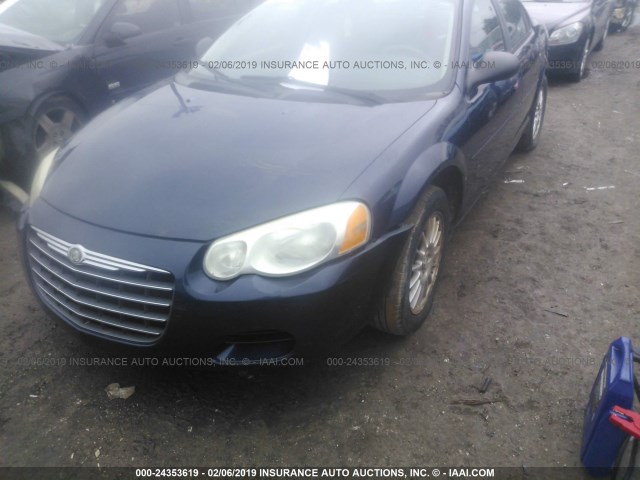 1C3EL46X44N282682 - 2004 CHRYSLER SEBRING LX BLUE photo 2