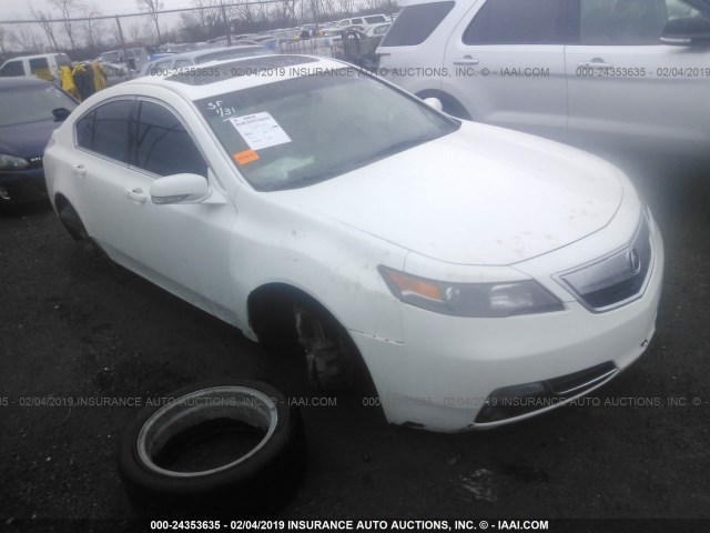 19UUA9F59DA002000 - 2013 ACURA TL TECH WHITE photo 1