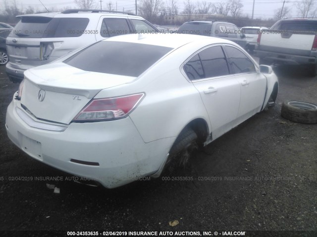 19UUA9F59DA002000 - 2013 ACURA TL TECH WHITE photo 4