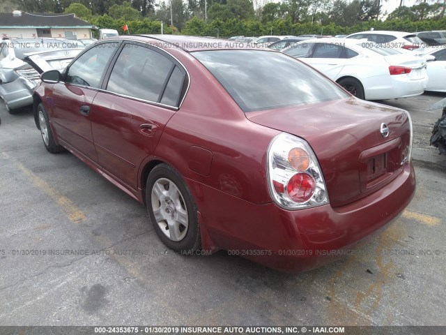 1N4AL11D53C235439 - 2003 NISSAN ALTIMA S/SL BURGUNDY photo 3