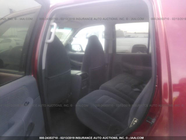 1FMDU73E62ZB99247 - 2002 FORD EXPLORER XLT RED photo 8